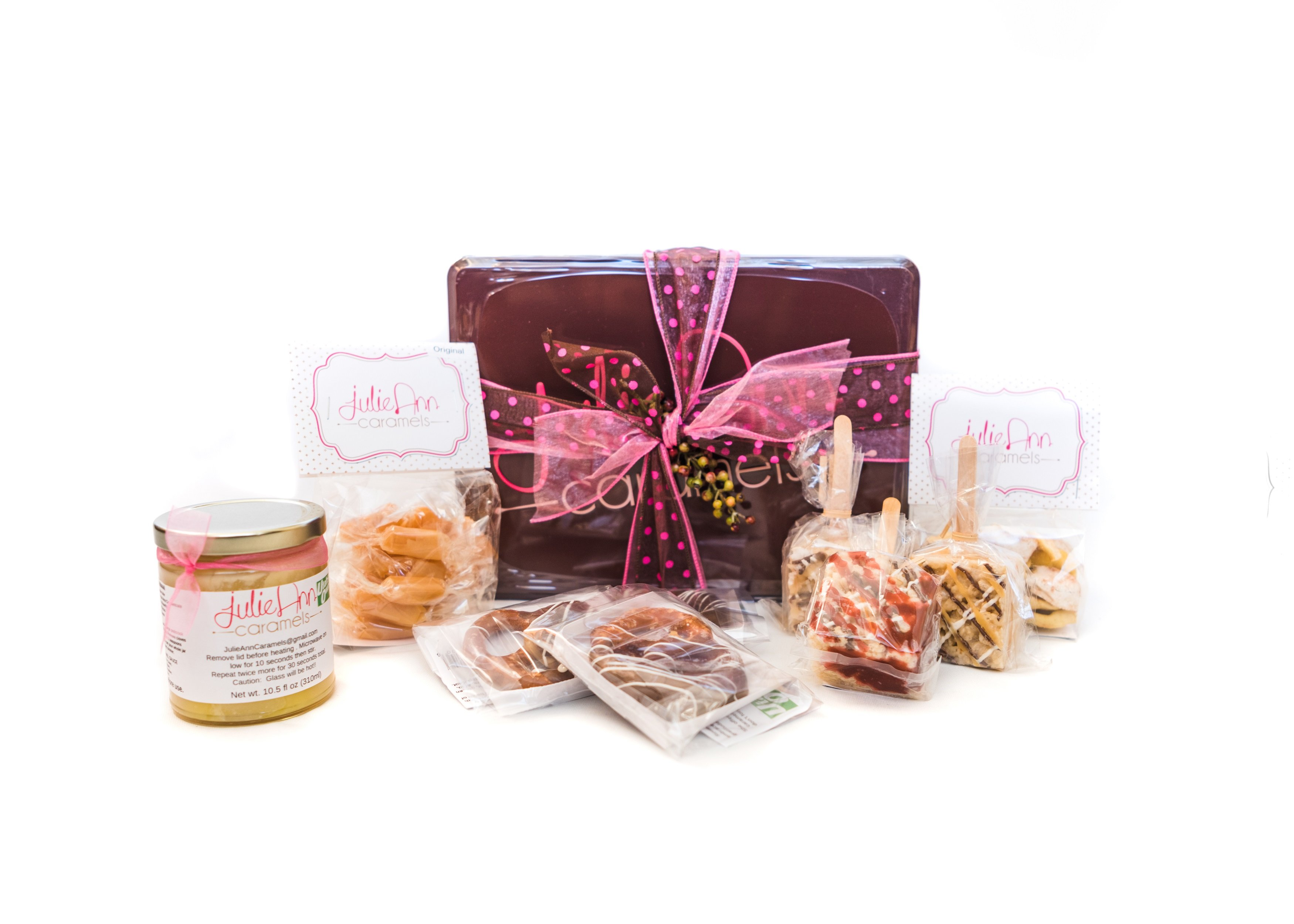 Cider Caramels Nuts & Glasses Gift Box