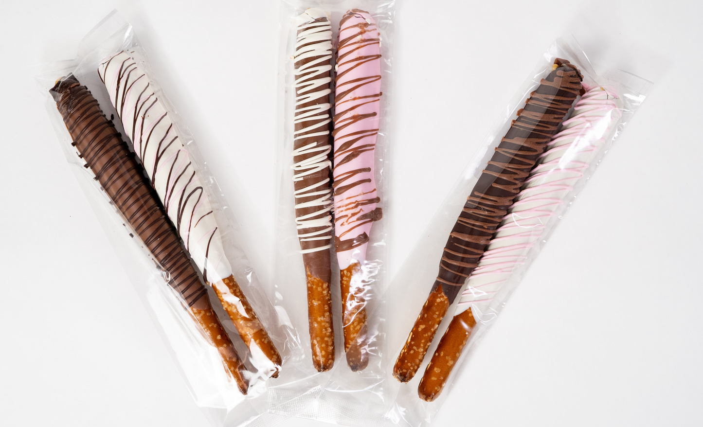 Caramel Chocolate Dipped Pretzel Rods