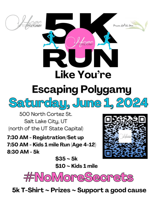 Join Us This Weekend for the Hope After Polygamy 5K Run!