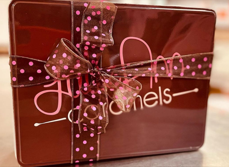 Deluxe Gift Tin: Unique Homemade Caramels & Chocolate Treats