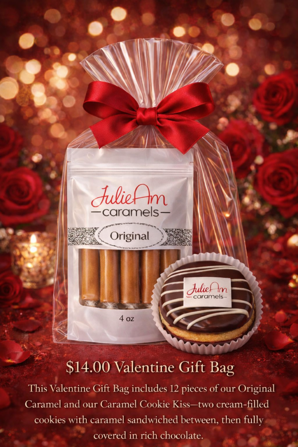 Bag of Bite and Caramel Kissed Cookie Gift Bag