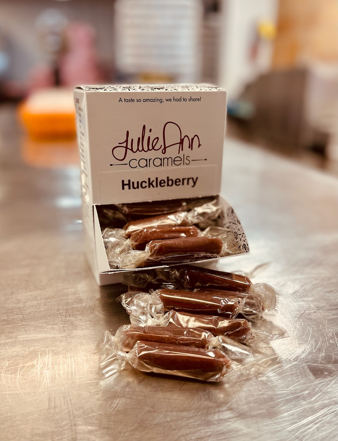Huckleberry Caramel JulieAnn Caramels